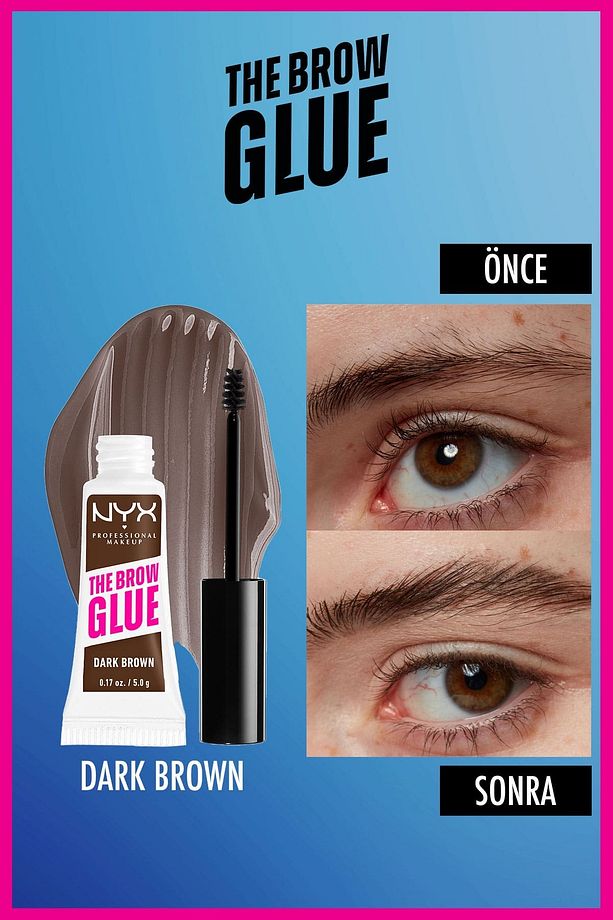 The Brow Glue Instant Brow Styler Kaş Sabitleyici Maskara - Dark Brown - 5