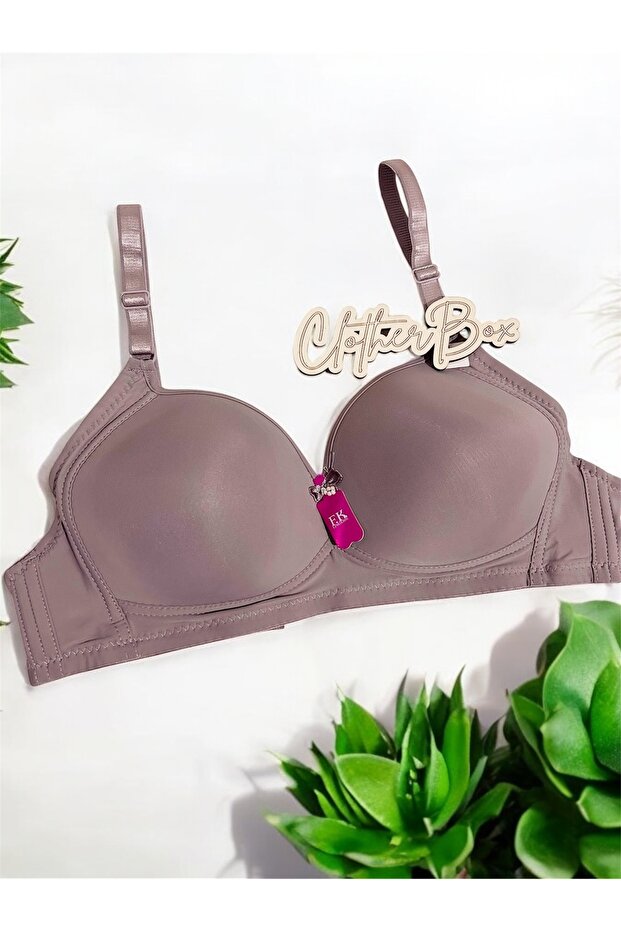 Empty Cup Gathering Bra Without Underwire - 1