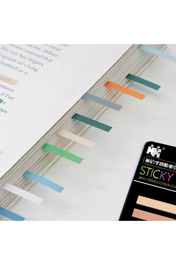 900 Yaprak Şerit Şeffaf Sticky Postit Not Kağıdı 3'lü Paket - 5