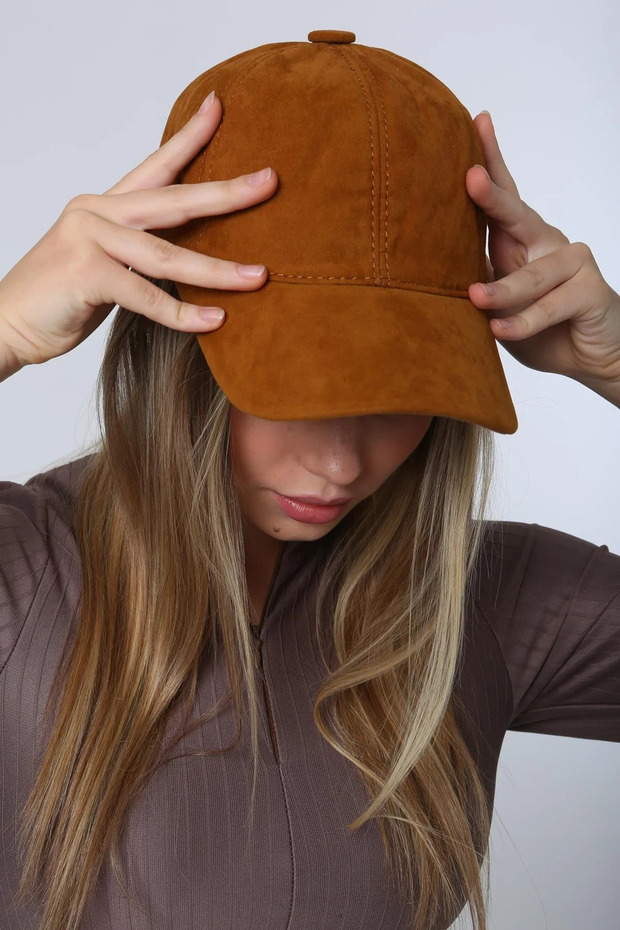 Suede Cap Hat - 2