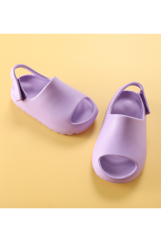 Classic Back Strap Sandals - Purple - 4