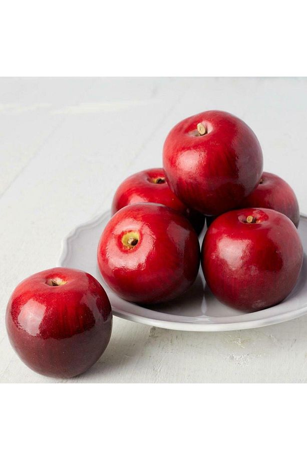 Yapay Kırmızı Elma 6 Lı Paket Yapay Meyve - 3