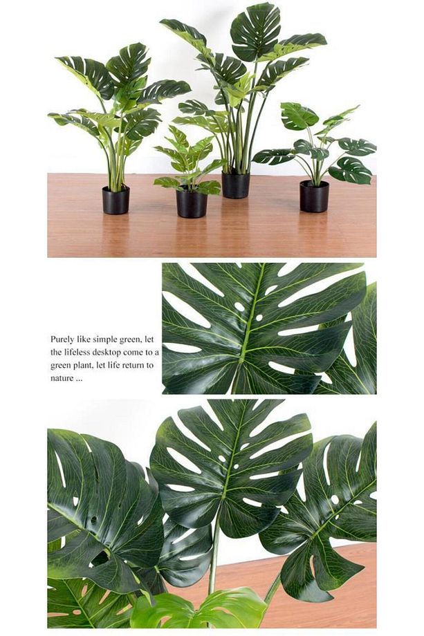 Yapay Ağaç Monstera Deve Tabanı Ağacı 160 cm 12 Yaprak - 8