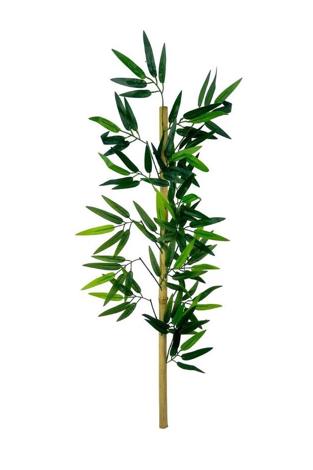 5li Set Yapay Bambu Sopası 10 Yapraklı 90cm Yapay Çiçek Bambu Duvarı Separatör Çiçeği Yapay Çiçek - 5