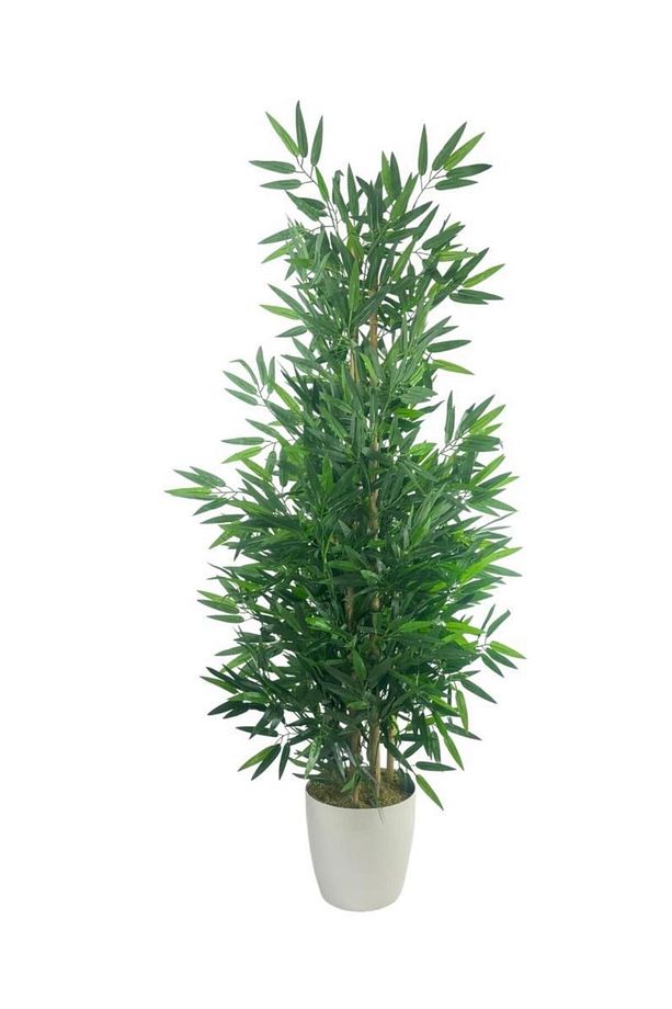 Yapay Bambu Ağacı 5 Sopalı 150cm Yoğun Yapraklı - 2