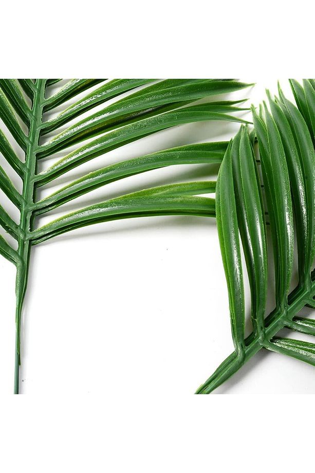 12li Bağ Yapay Çiçek Areka Yaprağı Yapay Yaprak Plastik Palmiye Yaprağı - 6