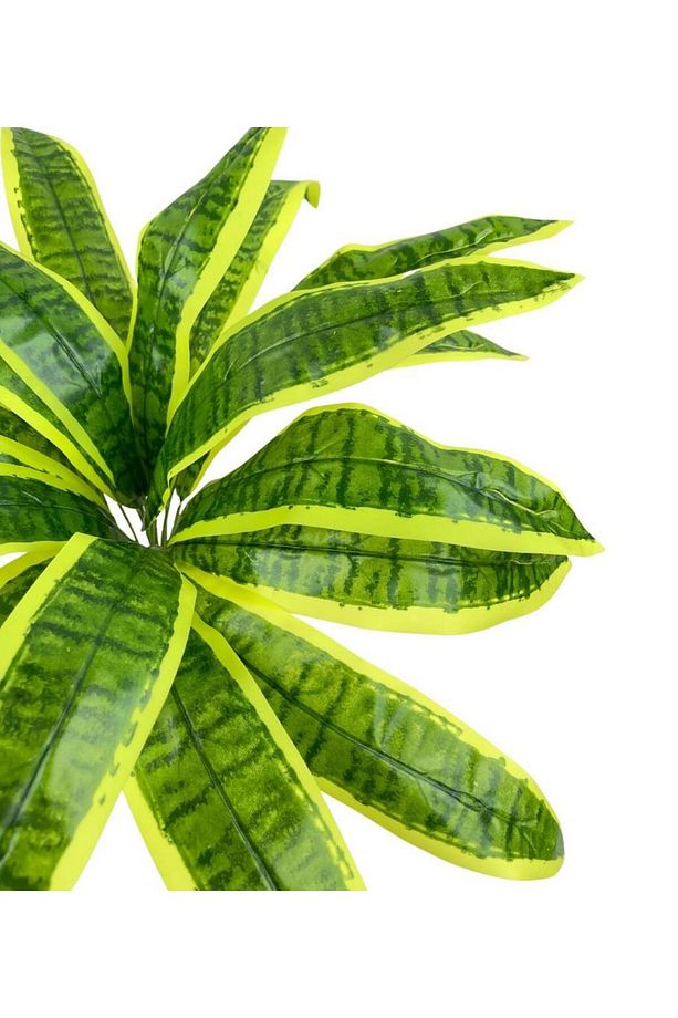 Yapay Çiçek Dracaena Massengena Yaprağı Demeti 11 Yapraklı 40*50cm Dik Duvar Çiçeği Yapay Bitki - 5