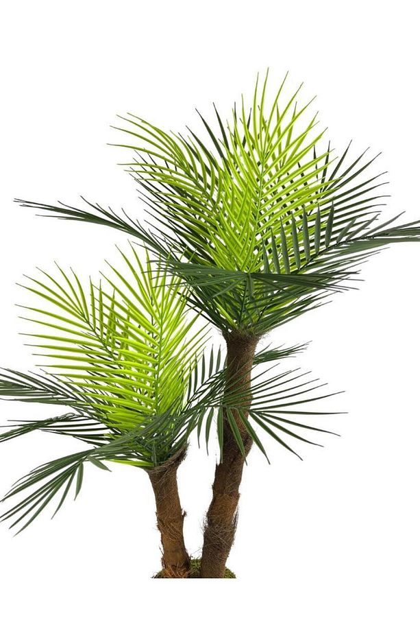 Yapay Ağaç 2 Dal 100cm Areka Palmiye Ağacı Areka 2katlı Salon Çiçeği Yapay Çiçek - 6