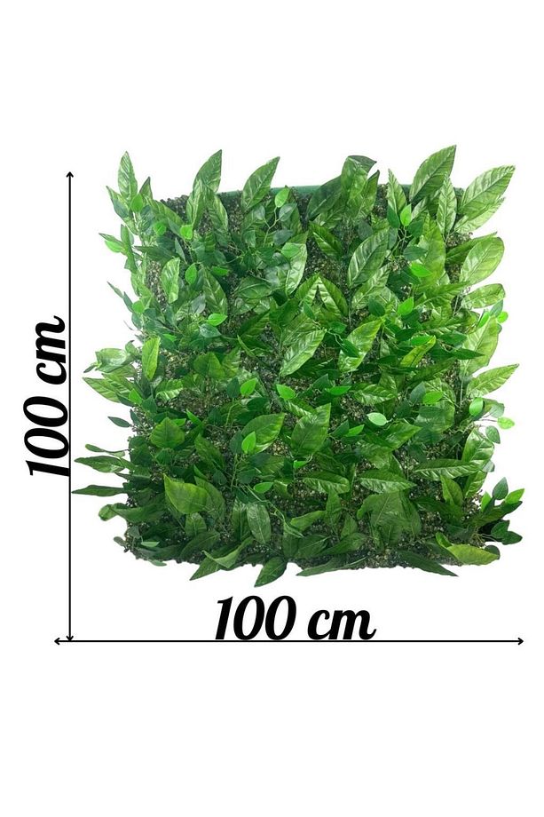 Yapay Çiçek Duvar Kaplama Yapay Duvar Çiçeği 1M2 100*100CM Panel Şimşir Yapay Çiçekli Duvar - 2