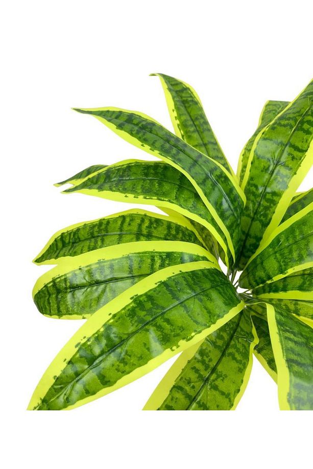 Yapay Çiçek Dracaena Massengena Yaprağı Demeti 11 Yapraklı 40*50cm Dik Duvar Çiçeği Yapay Bitki - 4