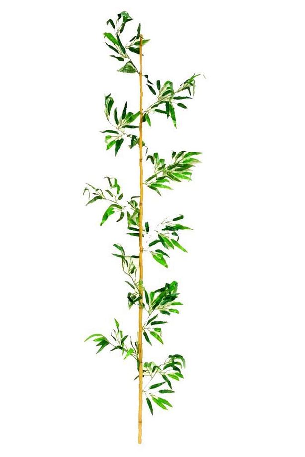 Yapay Bambu Sopası 10 Yapraklı 180 Cm Yapay Çiçek Bambu Duvarı - 1