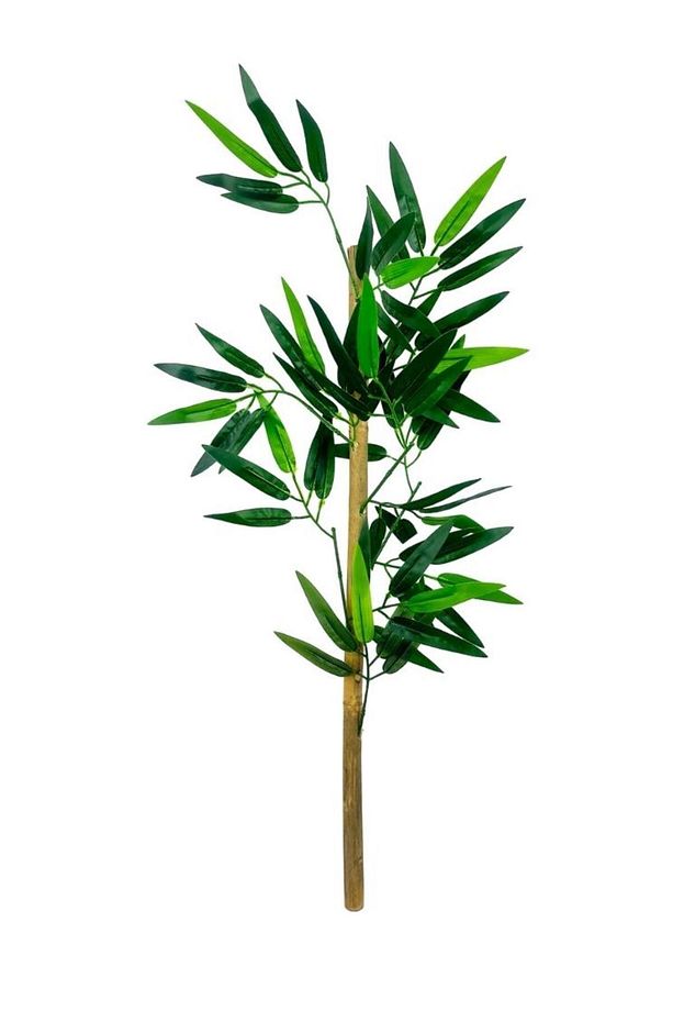 5li Set Yapay Bambu Sopası 8 Yapraklı 70cm Yapay Çiçek Bambu Duvarı Separatör Çiçeği Yapay Çiçek - 6