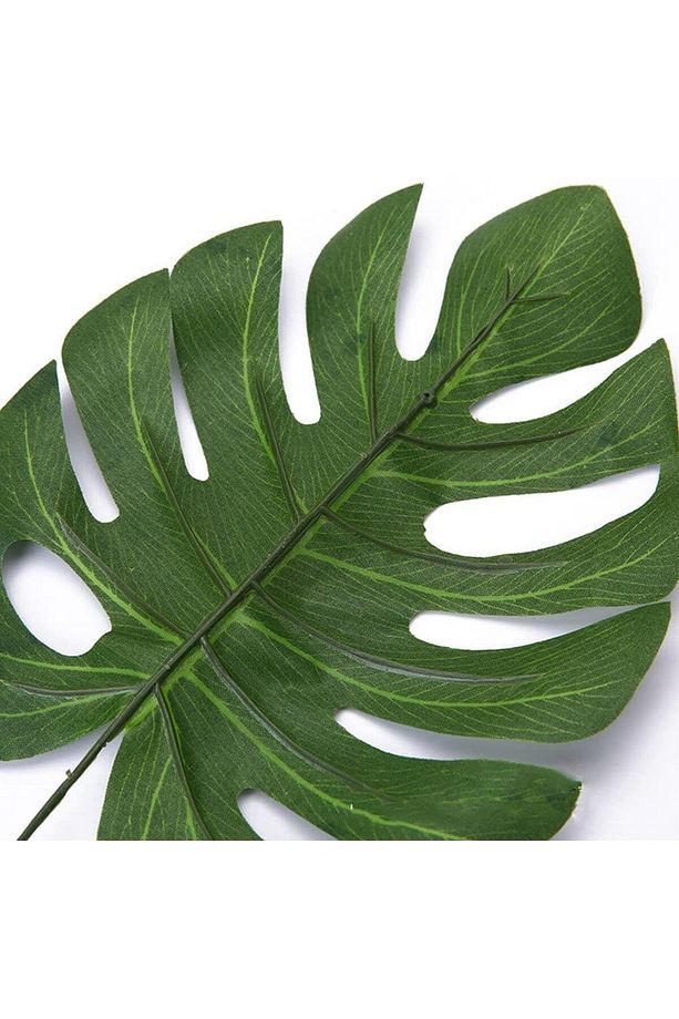 Yapay Çiçek Deve Tabanı Yaprağı 3 Adet Yapay Monstera Yaprağı - 6
