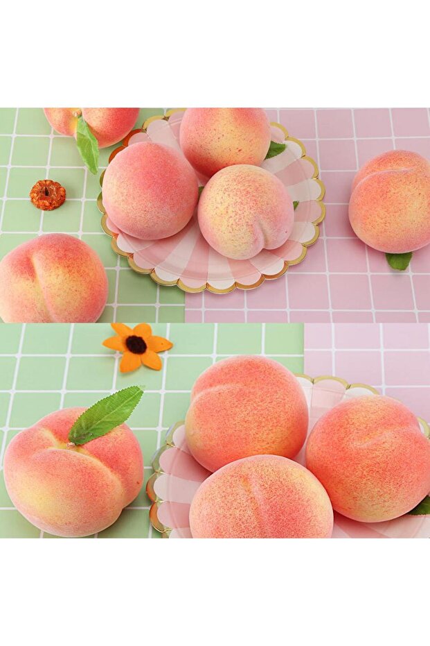 Yapay Şeftali 6 Lı Paket Yapay Meyve - 6