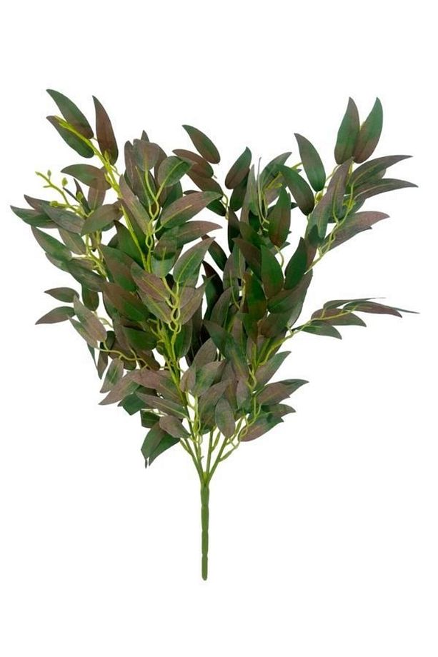 Yapay Çiçek Zeytin Yaprağı Demeti 4 Dallı 50cm Kahve Yeşil - 1