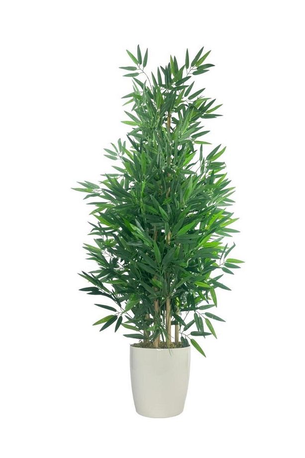Yapay Bambu Ağacı 5 Sopalı 150cm Yoğun Yapraklı - 1