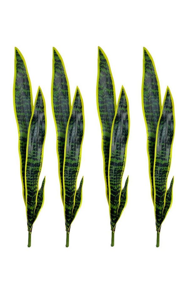 Yapay Çiçek Sansevieria Yeşil Kılıç Çiçeği 4 Adet 65cm Salon Çiçeği Yapay Bitki - 1