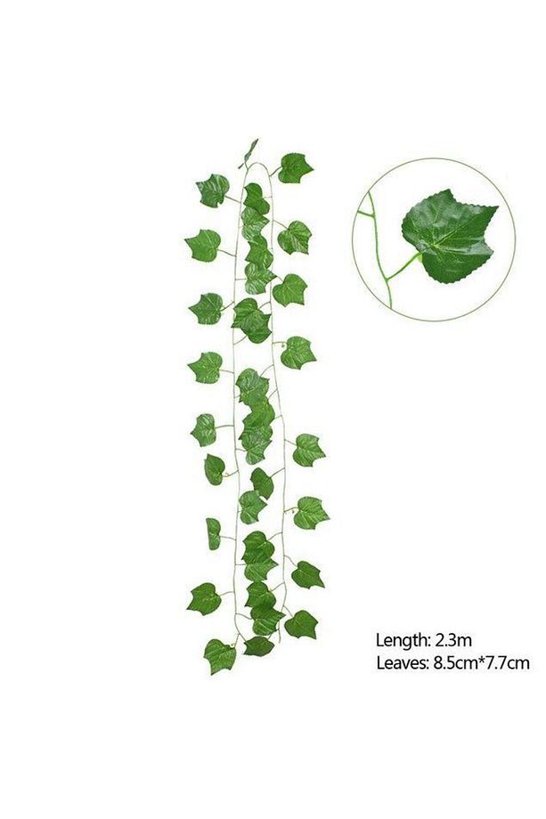 Yapay Sarmaşık Üzüm Yapraklı Yapay Çiçek Dekoru 230cm - 2