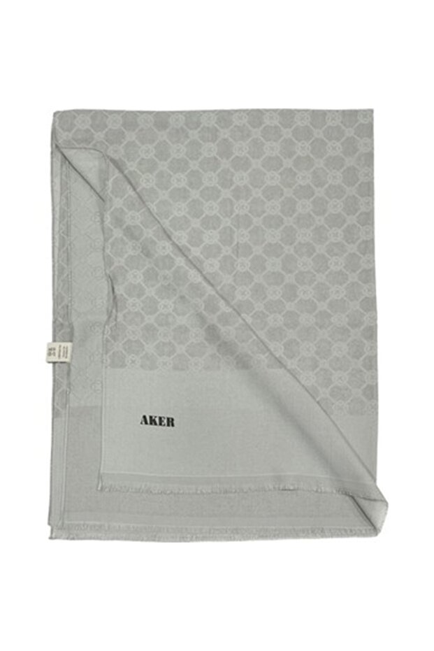 Şal Elegance Monogram 974 Gri deschis - 2