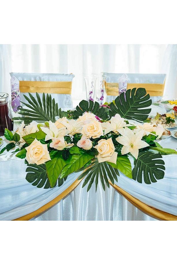 Yapay Çiçek Monstera Deve Tabanı Yaprağı Yapay Yaprak - 6