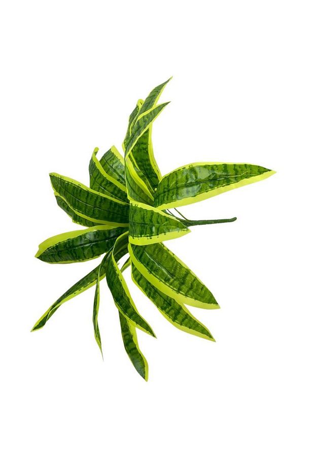 Yapay Çiçek Dracaena Massengena Yaprağı Demeti 11 Yapraklı 40*50cm Dik Duvar Çiçeği Yapay Bitki - 6