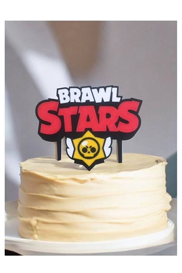 Brawl Stars Themed Washable Cake Topper - Birthday Decoration