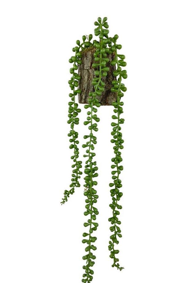 Yapay Çiçek Kütük Saksıda Sarkan String 3 Dallı 55cm Sarkan Çiçek - 7