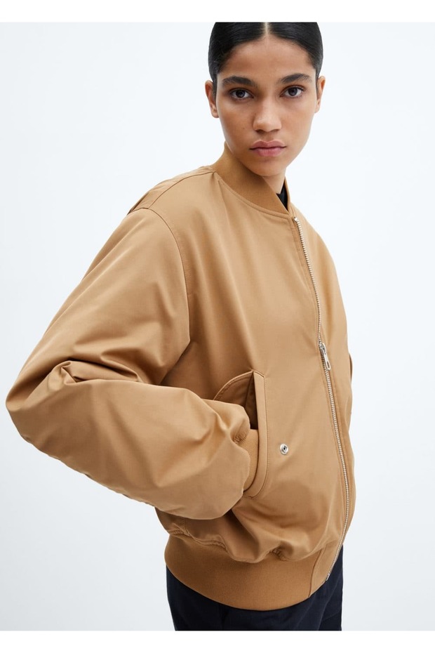 Oversize Bomber Ceket - 6