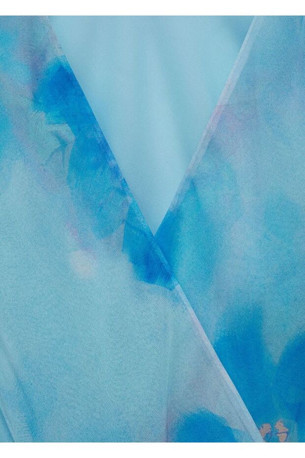 Desenli anvelop kesim elbise - 5