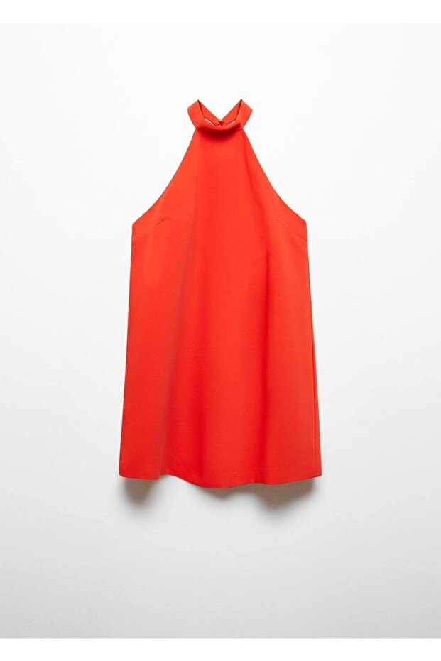 Sırtı açık halter elbise - 3