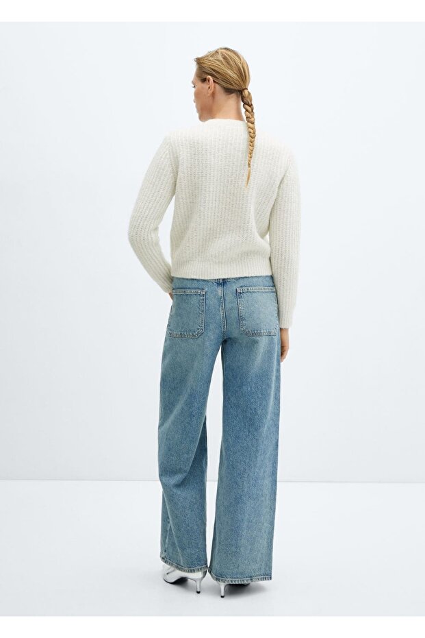 Yuvarlak yaka triko kazak - 4