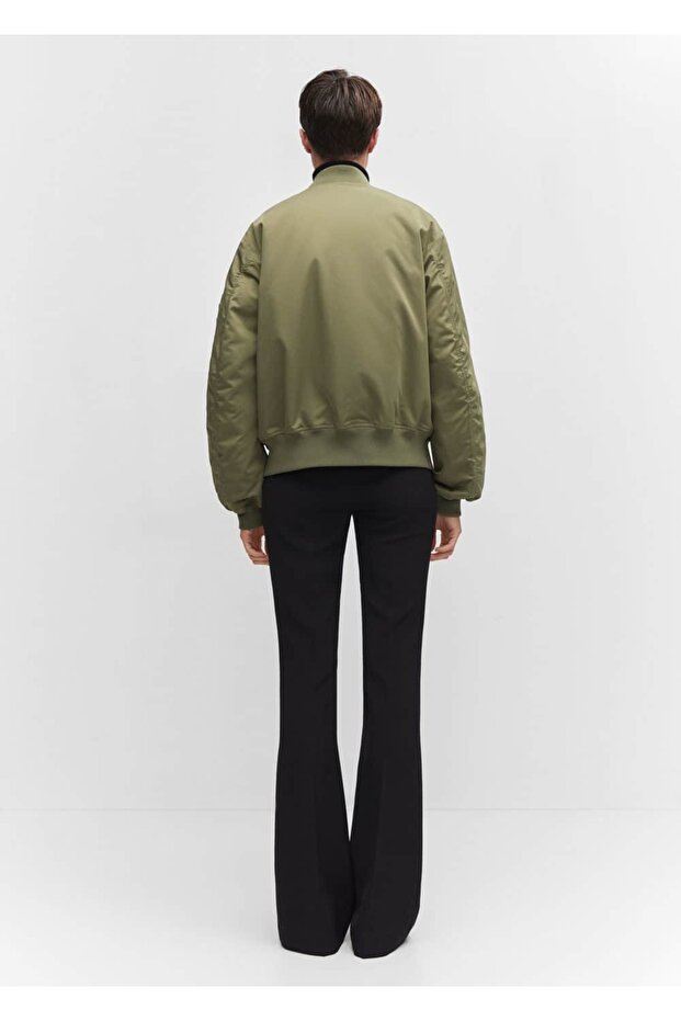 Oversize Bomber Ceket - 4