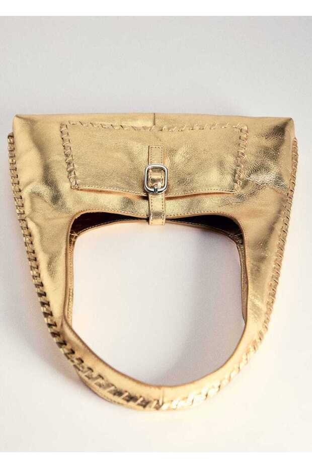 Deri metalik çanta - 3
