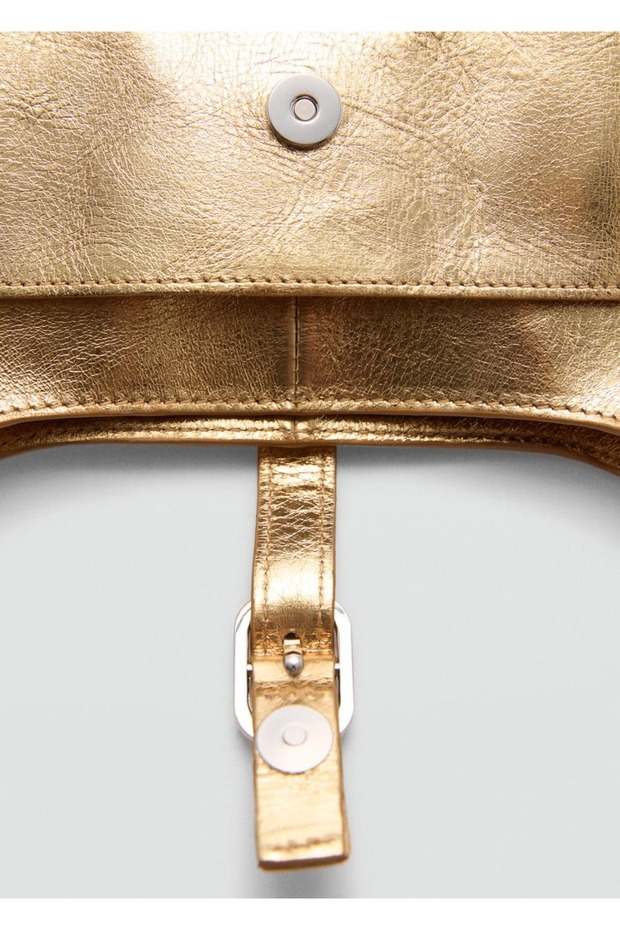 Deri metalik çanta - 6