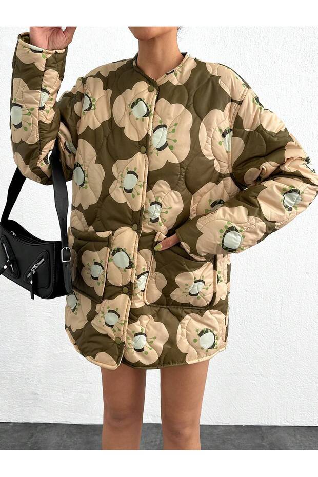 BASKILI GENİŞ KALIP KAPİTONE MONT - 6