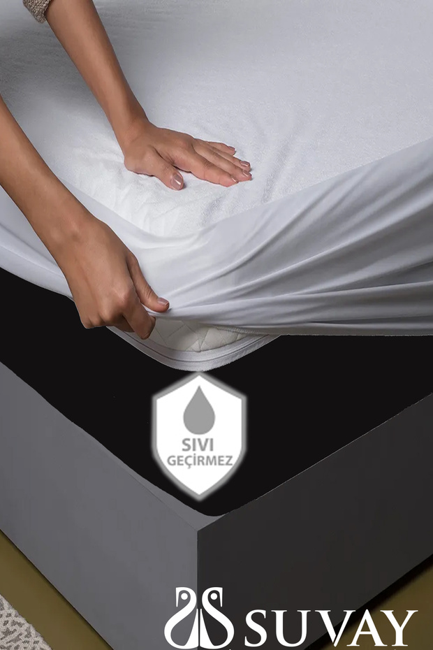 Cotton Fitted Full Edge Water Liquid Proof Sheet Mattress Mattress Single Double White Color Mattress Protector