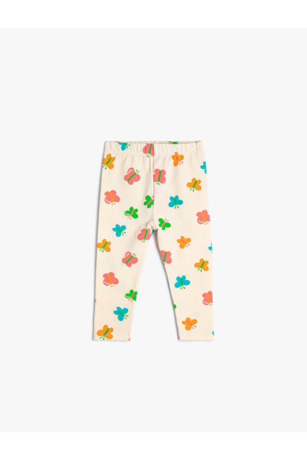Butterfly Leggings Cotton with Elastic Waist