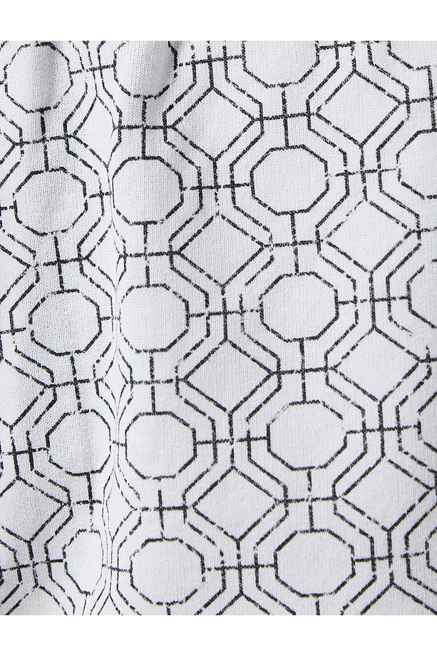 Geometrik Desenli Şort - 6