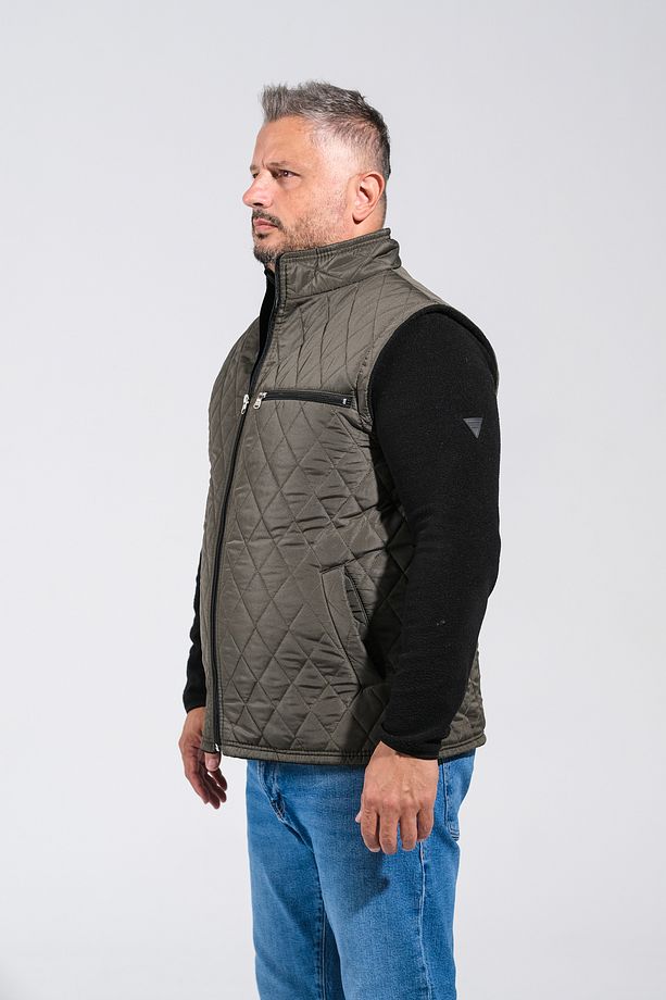 KALIN KAPİTONE Lİ KALIN İÇ POLAR LI KIŞLIK LÜKS YELEK - 5