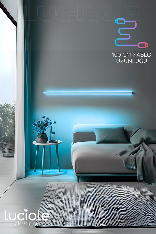 Rgb Tak Çalıştır Kumandalı Led Strip Tube lambader elite - 3