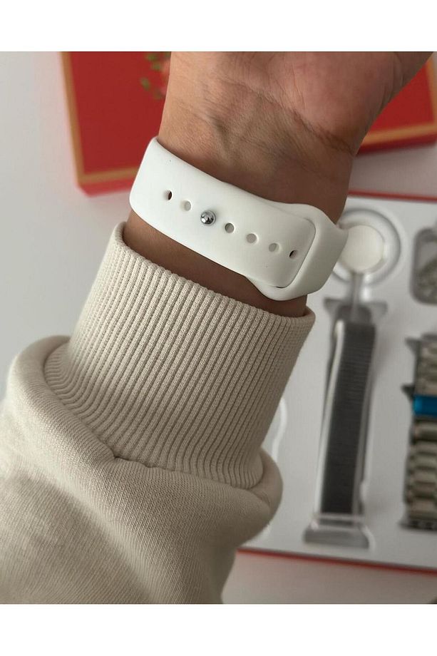 Watch 9 Mini 3 Kordonlu Akıllı Saat Mutluluk Çantası - 2
