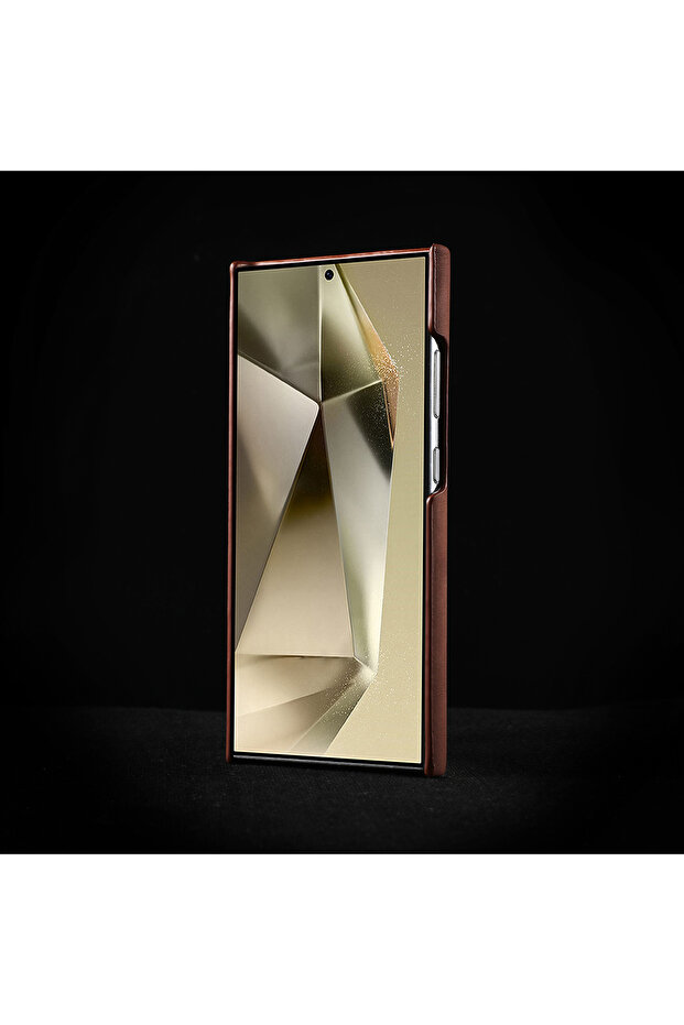 Samsung Galaxy S23 Ultra Uyumlu Deri Magsafe Kılıf Yüksek Kaliteli Kablosuz Şarj Destekli Manyetik - 7