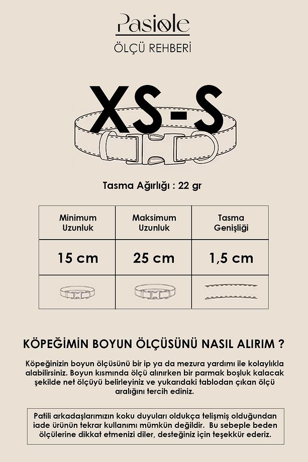 Köpek Tasması, Küçük Irk Köpek ve Kedi Tasması, Köpek Boyun Tasması, Özel Seri - 2