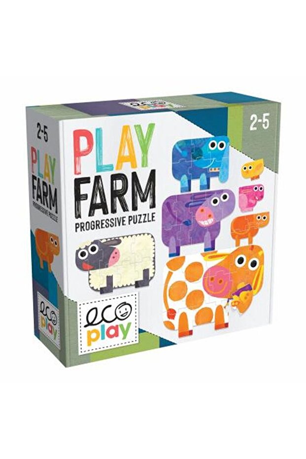Ecoplay - Puzzle-Uri Progresive Animale Mari Si Mici - 2