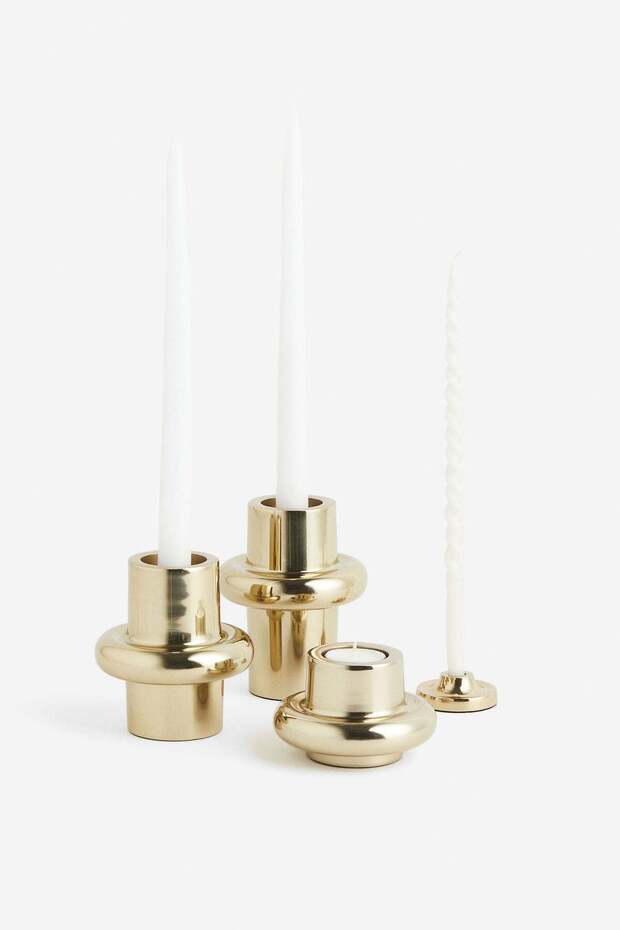 Tall metal candlestick