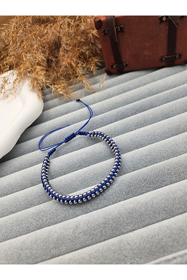 Steel Bulk Blue Men's Bracelet