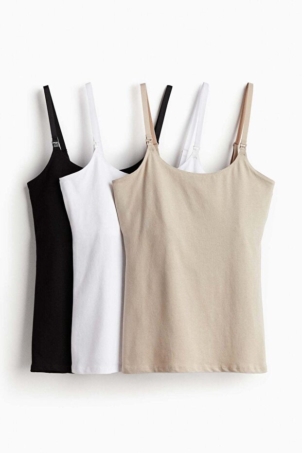 MAMA 3-pack nursing vest tops