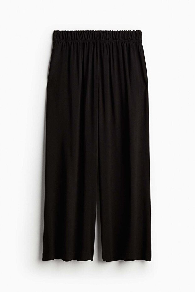 Cropped pull-on trousers
