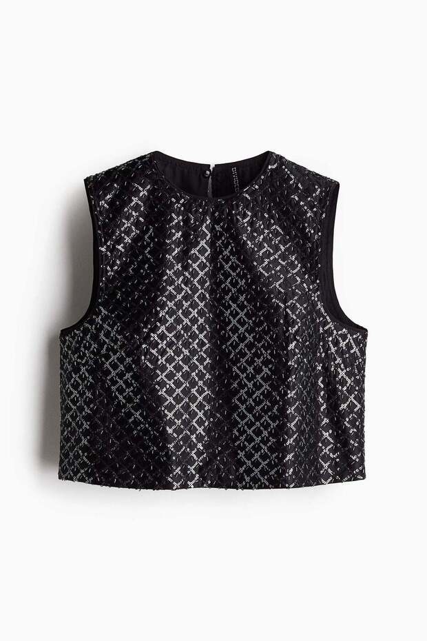Embellished vest top