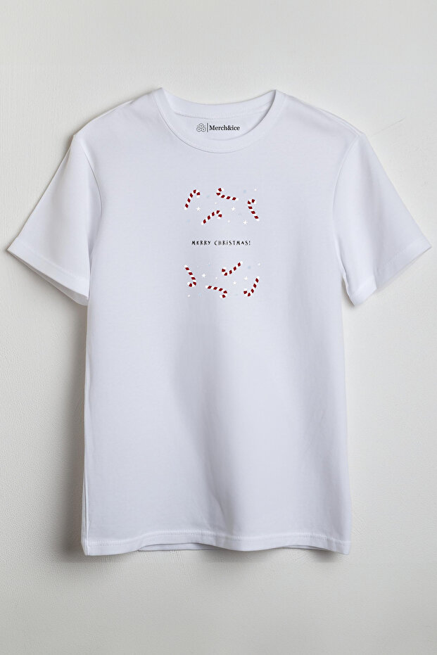 Merry Christmas Cane Candies New Year Printed Unisex T-Shirt